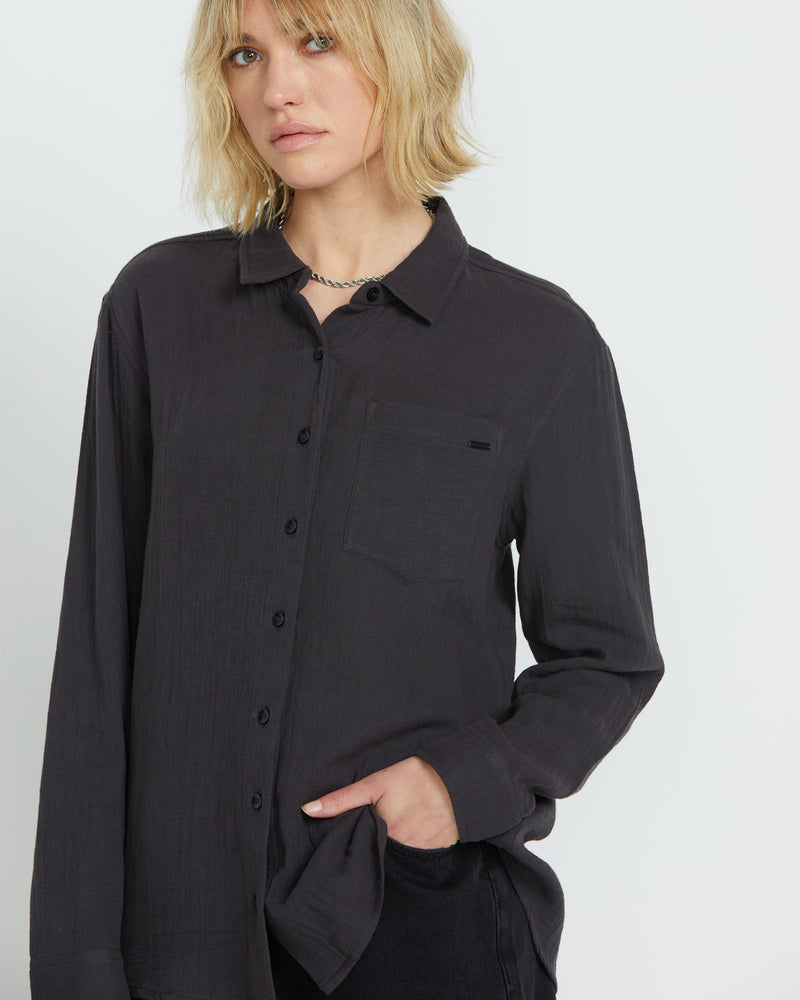 WOMEN'S LIL BUTTON UP LONG SLEEVE - Image 2