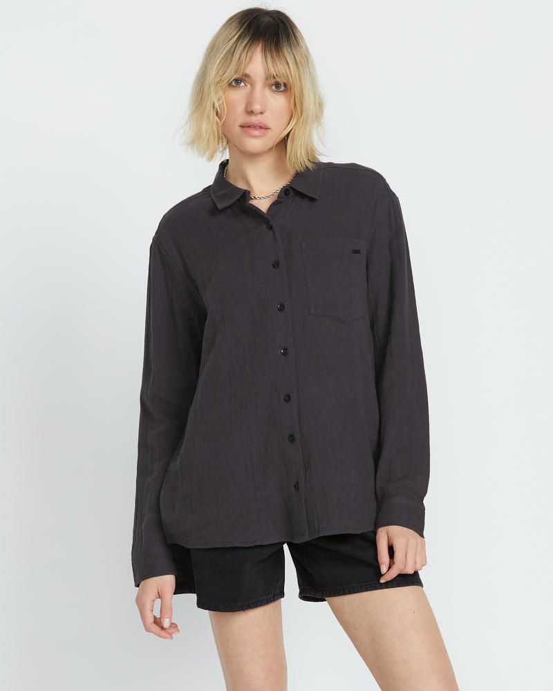 WOMEN'S LIL BUTTON UP LONG SLEEVE