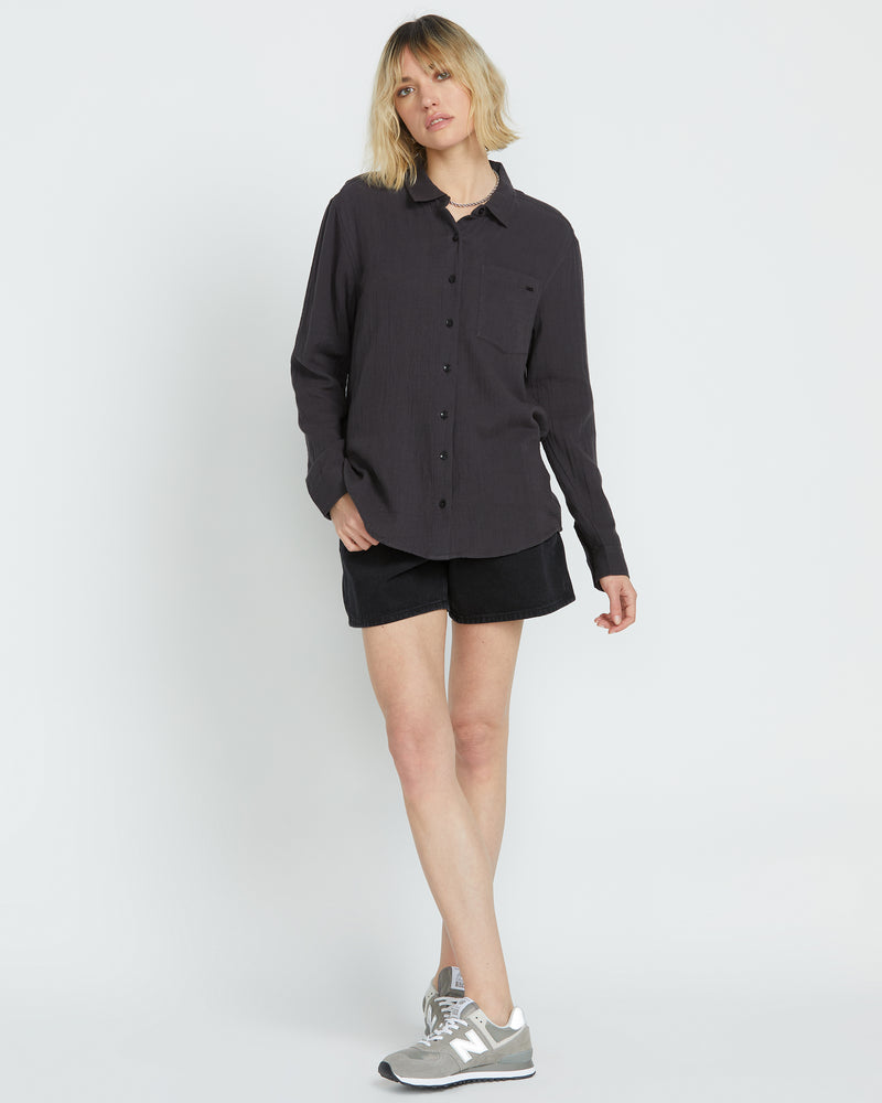 WOMEN'S LIL BUTTON UP LONG SLEEVE - Image 4