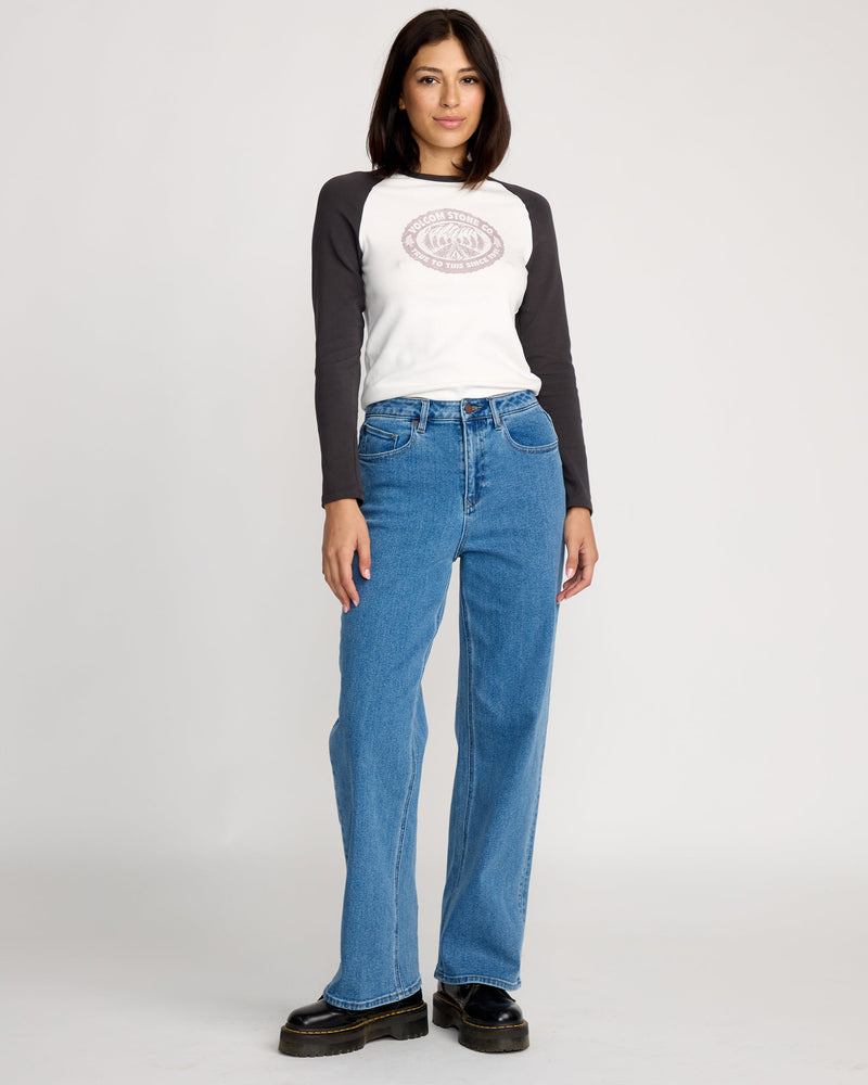 WOMEN'S STONED BOYFRIEND HIGH RISE JEANS - Image 3