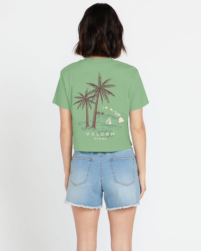 WOMEN'S VOLCOM ISLAND POCKET TEE - Image 2