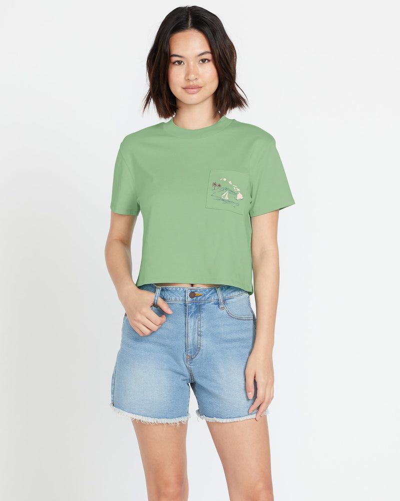 WOMEN'S VOLCOM ISLAND POCKET TEE