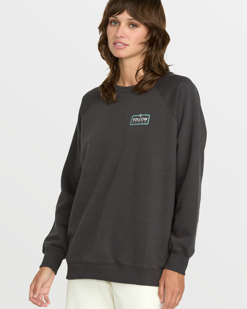 WOMEN'S STONE MAGIC BOYFRIEND CREW