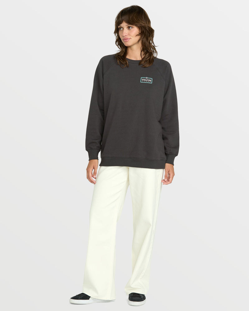 WOMEN'S STONE MAGIC BOYFRIEND CREW - Image 4