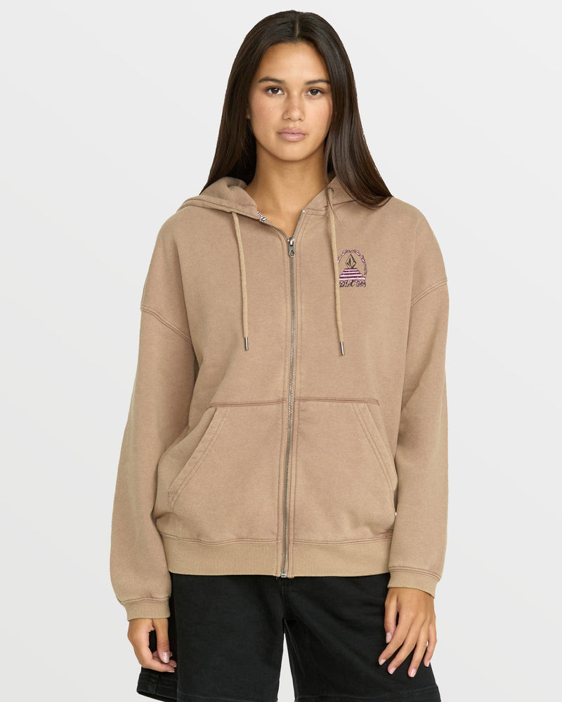 WOMEN'S STONE ART UP ZIP - Image 3