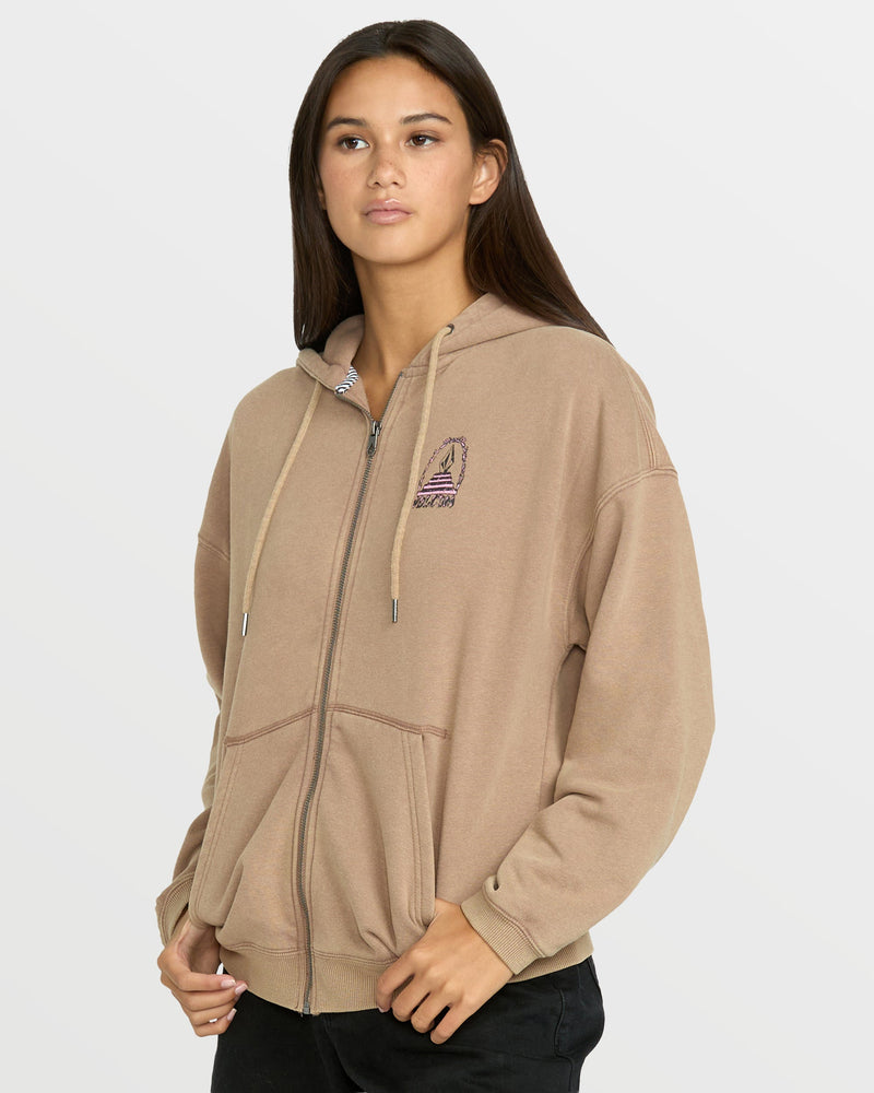 WOMEN'S STONE ART UP ZIP - Image 5